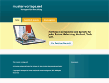 Tablet Screenshot of muster-vorlage.net